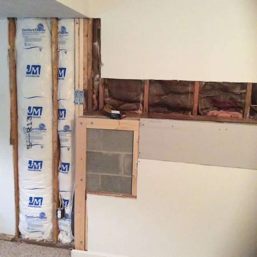 Wall insulation replacement during Odor Removal & Deodorization in Three Lakes